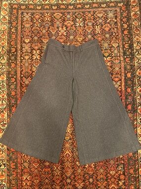 Ralph Lauren Purple Label Wide-Leg Culottes in Gray